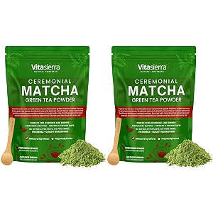 vitasierra matcha tea powder organic amp pure ceremonial grade matcha green tea powder sourced from japan 100 gram x 2