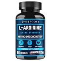VITBOOST L Arginine Capsules with L-Citrulline 1500mg, 30 Days Supply, 90Ct