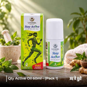 Vithoba Stay Active Roll On Oil Pain
