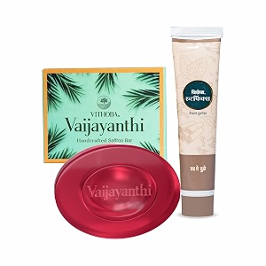 vithoba rootfix toothpaste amp saffron soap 40g75g  herbal combo 