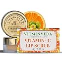 Natural Orange Vitamin C Lip Scrub for Women & Men for Smooth Lips | Lip Scrub for Dark Lips with Sugar & Shea Butter for Gentle Exfoliation, Hydrated, Smooth & Soft Lips - 8 gm