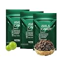 Vitro Dry Sweet Amla Candy (Indian Gooseberry) | 100% Natural Sweet and Tangy Flavor Candy | Source Of Vitamin C - 1 KG (Pack of 3 X 350gm)