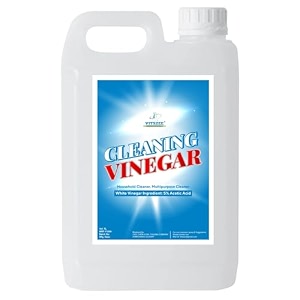 vitszee white cleaning distilled vinegar 1l  multipurpose use  hard water stain limescale amp mineral deposit remover  kitchen degreaser  bathroom cleaner glasstile sink amp faucetfloor cleaner