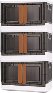 vittamix 3 units multipurpose folding cabinet storage organizer box with wheelslid3xl plastic free standing chest of drawers