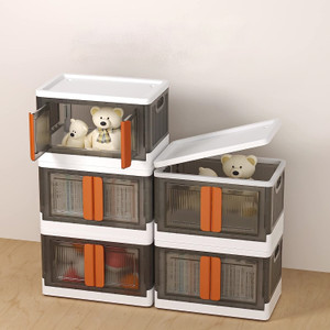 vittamix 5 units multipurpose folding cabinet storage organizer box with wheelslid5xl plastic free standing chest of drawers