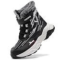 VITUOFLY Boys Winter Hiking Boots Kids Girls Warm Non-Slip Snow Shoes