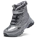 VITUOFLY Boys Winter Hiking Boots Kids Girls Warm Non-Slip Snow Shoes