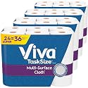 Viva Multi-Surface Cloth Paper Towels, Task Size - 24 Super Rolls (4 Packs of 6) - 81 Sheets Per Roll