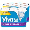 Viva Multi-Surface Cloth Paper Towels, 12 Super Rolls, 81 Sheets per Roll