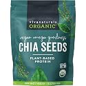 Viva Naturals Organic Chia Seeds, 1 lb, Plant-Based Omega-3 and Vegan Protein, Gluten Free &amp; Non-GMO, Perfect for Smoothies, Salads &amp; Chia Pudding, 16 Ounce (Pack of 12)