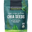 Viva Naturals Organic Chia Seeds, 2 lb, 32 Oz – Plant-Based Omega-3 and Vegan Protein, Gluten Free &amp; Non-GMO, Perfect for Smoothies, Salads &amp; Chia Pudding