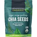 Viva Naturals Organic Chia Seeds, 2 lb, Plant-Based Omega-3 and Vegan Protein, Gluten Free & Non-GMO, Perfect for Smoothies, Salads & Chia Pudding 32 Ounce (Pack of 6)
