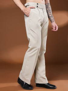 VIVA TRENDZ Regular Fit Men Beige Trousers