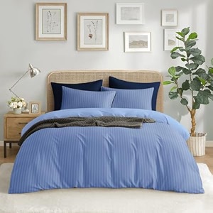 vivan  era of warmth amp comfort beautiful floral printed microfiber wrinklefree super soft double bedsheet with 2 pillow cover  breathable and skin friendly 220x228 cm sky blue