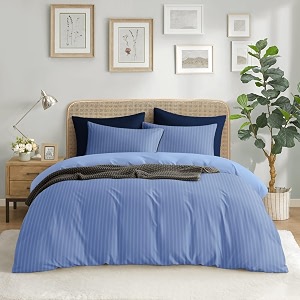 vivan  era of warmth amp comfort beautiful floral printed microfiber wrinklefree super soft double bedsheet with 2 pillow cover  breathable and skin friendly 220x228 cm sky blue