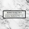 Customized Self Adhesive Acrylic Name Plate | Black Acrylic and Silver Engraving Sheet | Personalized | Custom Name Plate for Home, Office & Outdoor Entrance (12 X 4 Inch) (Silver)