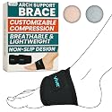 VIVE Arch Support Brace -Best Plantar Fasciitis Strap For Foot Pain,High Arches&amp;Flat Feet-Compression Wrap-Insert For Under Socks&amp;Shoes-Releives Aches&amp;Pains- Guarantee