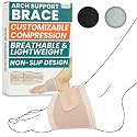 VIVE Arch Support Brace -Best Plantar Fasciitis Strap For Foot Pain,High Arches&Flat Feet-Compression Wrap-Insert For Under Socks&Shoes-Releives Aches&Pains- Guarantee