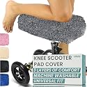 Vive Mobility Knee Scooter Pad Cover - Soft Adult Sheepskin Memory Foam
