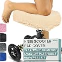Vive Mobility Knee Scooter Pad Cover - Soft Adult Sheepskin Memory Foam