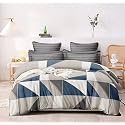 300 TC Glace Cotton Soft Single Bed Duvet Cover With Zipper Closure - 60" x 90" Inch (Dust Grey)