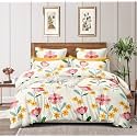 300 TC Glace Cotton Soft Single Bed Duvet Cover With Zipper Closure - 60" x 90" Inch (Rose Pink)