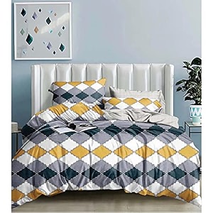 7d 400 tc glacecotton double bed duvet cover ii rajai cover ii comforter cover ii quilt cover 9034 x 10034 inches  2 pillow covers onyx