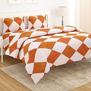 300 tc glace cotton king size duvet cover  comforter cover  rajai cover  blanket cover  quilt cover double bed with zipper 9034  10034 inch brown diamond