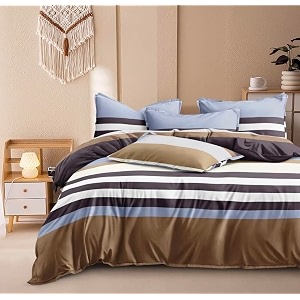 7d 400tc glace cotton king size duvet cover  comforter cover  rajai cover  quilt cover double bed with zipper 9034  10034 inch onyx