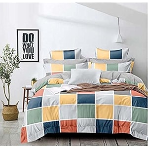 300 tc glacecotton king size duvet cover ii blanket cover ii double bed rajai cover ii comforter cover ii quilt cover with zipper closure 9034 x 10034 inches  2 pillow covers