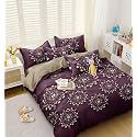 300 TC Glacecotton King Size Duvet Cover With Zipper Closure (90" x 100" Inches) + 2 Pillow Covers - Blanket, Rajai, Comforter, Quilt Cover for Double Bed