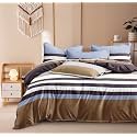 7D 400TC Glace Cotton King Size Duvet Cover || Comforter Cover || Rajai Cover || Quilt Cover Double Bed with Zipper (90" × 100" inch, Onyx