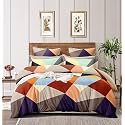 7D 400TC Glace Cotton King Size Duvet Cover || Comforter Cover || Rajai Cover || Quilt Cover Double Bed with Zipper (90" × 100" inch, Onyx
