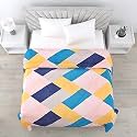 VIVEA Reserve Glace Cotton King Size AC Comforter lBlanket lDuvet with 1 Flat Bedsheet and 2 Pillow Covers for Double Bed IComforter Set Double Bed King Size IComforter with bedsheet