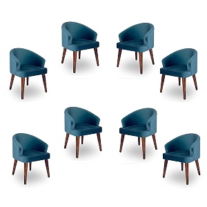 solid sheesham wood dining chairs only  set of 8