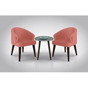 solid sheesham wood dining chairs only  set of 2 wooden amp upholstered premium velvet fabric cushioned dinning chairs  accent chair for home  height 3034 peach