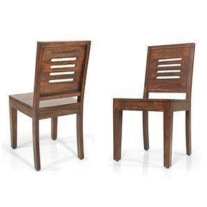 solid wood dining chair only  dinning chairs for dining room  sheesham wood set of 2 brown finish