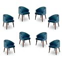 Solid Sheesham Wood Dining Chairs Only | Set of 8