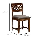 Wooden Dining Chair Only | Dinning Chairs for Dining Room Table | Sheesham Wood, Set of 2, Provincial Teak Finish