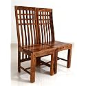 Wooden Dining Chair Only | Dinning Chairs for Dining Room | Sheesham Wood, Set of 2, Honey Finish