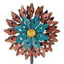 Viveta Kinetic Wind Spinner, 13" Dia Metal Wind Sculptures