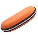 VIVID Vision Unisex Adult Lightweight Eyewear Specs Case Cover | Protect Eye Glasses | Chashma Dibbi | Spectacle Box | Closure - Zipper | Faux Leather | IC-310 | Orange