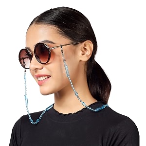 unisex specs holder hook amp loop anit slip eyewear lanyard beads strap chain