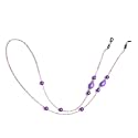 Unisex Specs Holder Hook &amp; Loop Anit Slip Eyewear Lanyard Beads Strap Chain