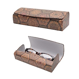 vivid vision unisex adult lightweight eyewear specs case cover  protect eye glasses  chashma dibbi  spectacle box  closure - magnetic  faux leather  ic-564  multicolor