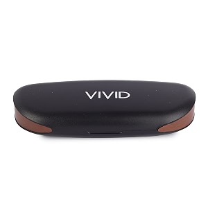 vivid vision unisex adult lightweight eyewear specs case cover  protect eye glasses  abs  plastic  spectacles  cases  cases  ap-332  black-dark brown