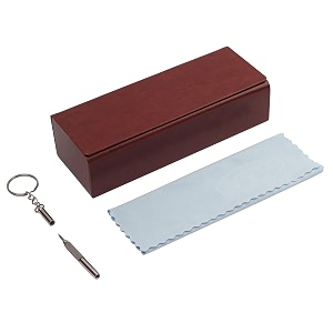 vivid vision unisex adult eyewear specs case cover  screw driver  free cloth  protect eye glasses  faux leather  spectacles  ic - 531  brown  3 in 1