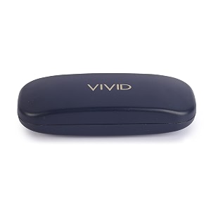 vivid vision unisex adult lightweight eyewear specs case cover  protect eye glasses  abs  plastic  spectacles  cases  ap - 434  navy blue
