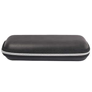 vivid vision unisex adult lightweight eyewear specs case cover  protect eye glasses  chashma dibbi  spectacle box  closure - zipper  fabric  ic-309  black