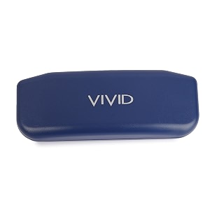 vivid vision unisex adult lightweight eyewear specs case cover  protect eye glasses  abs  plastic  spectacles  cases  ap-432  navy blue